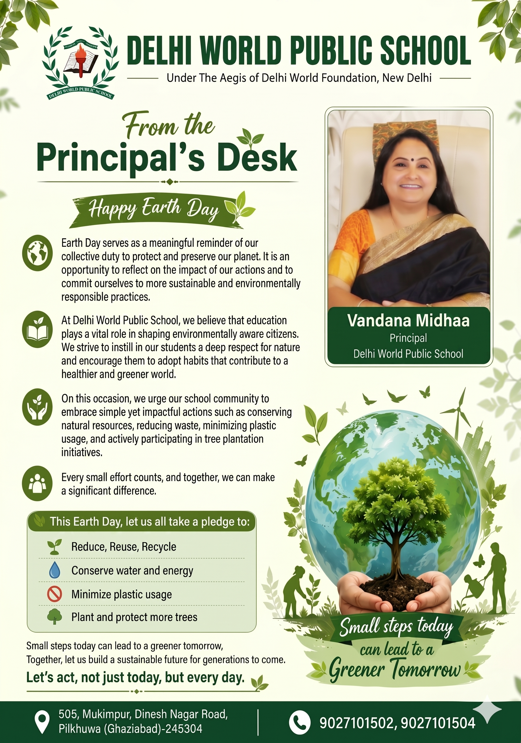 Earth Day 22 April 2026